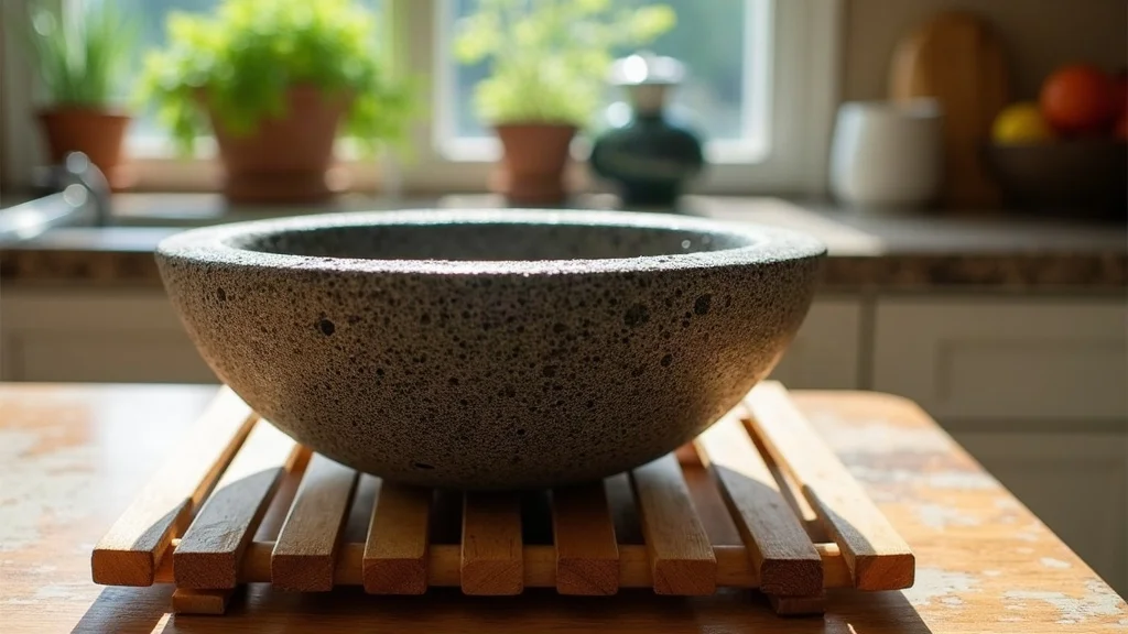 Table presentation and serving of How to Clean a Molcajete