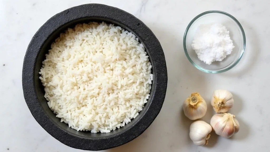 Traditional materials and ingredients for How to Cure a Molcajete