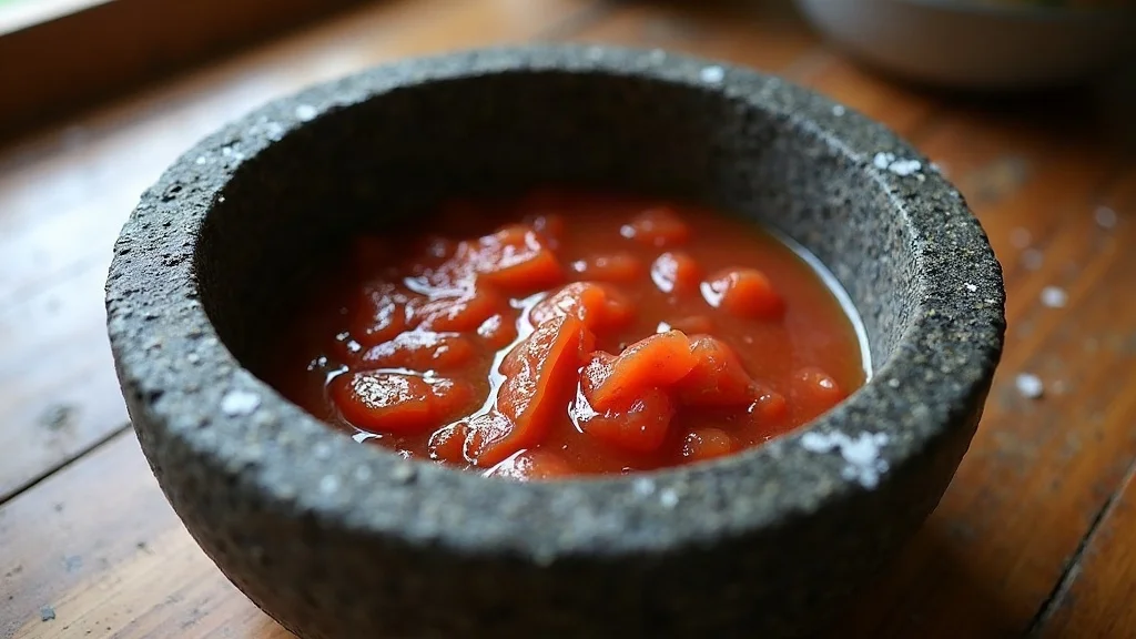 Table presentation and serving of How to Cure a Molcajete