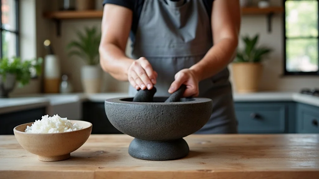 Table presentation and serving of Where to Buy an Authentic Mexican Molcajete in the USA (Online & Local Markets)